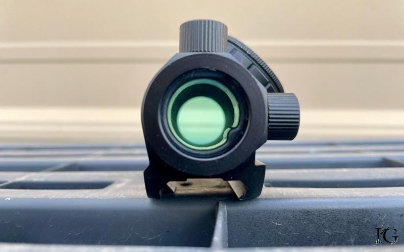 blue tint thru red dot sight