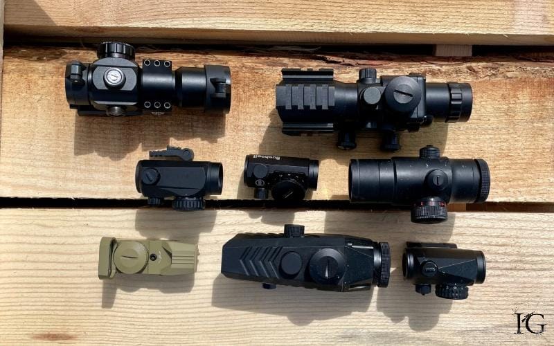 prism and reflex red dots